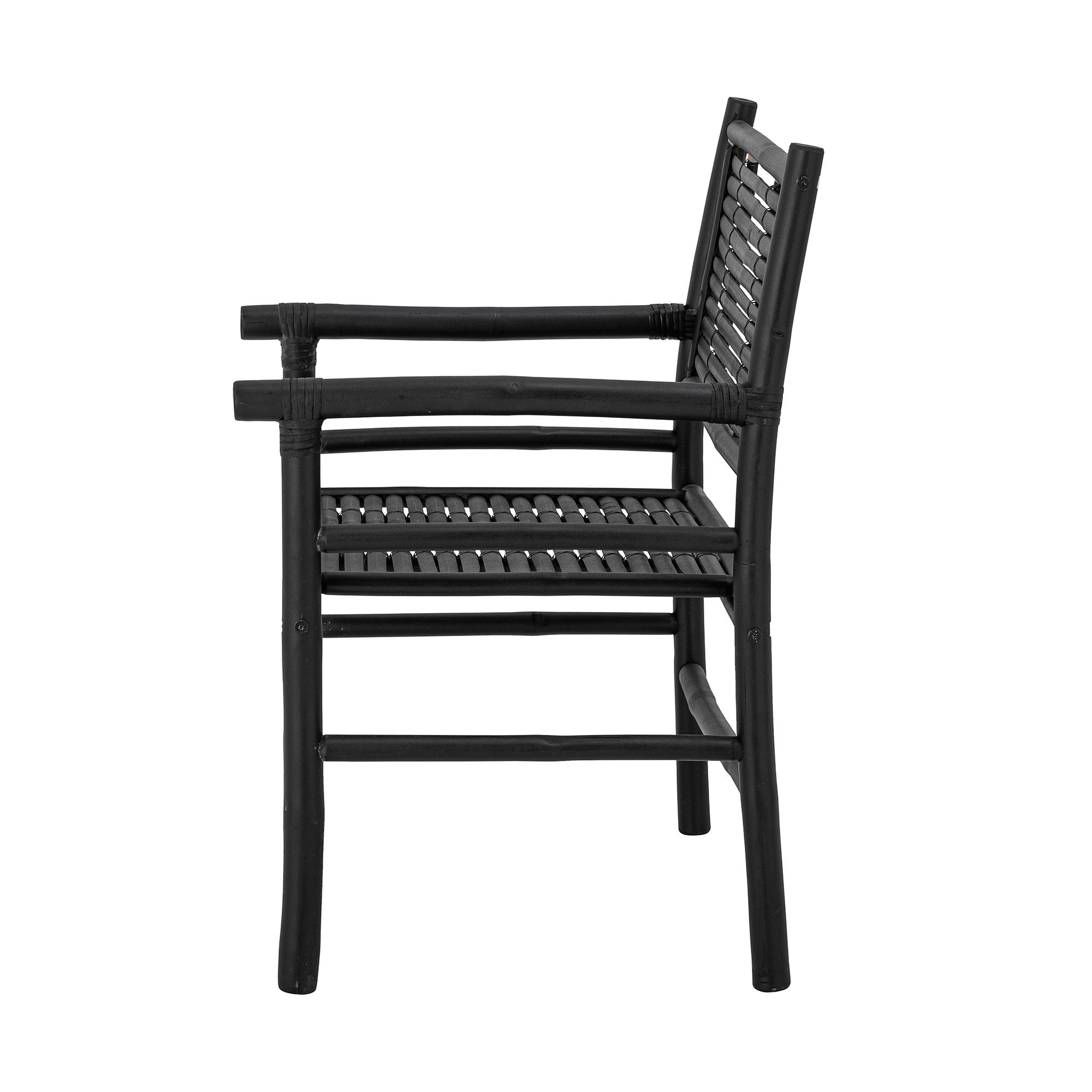 Bloomingville Silla Coen, Negro, Bambú