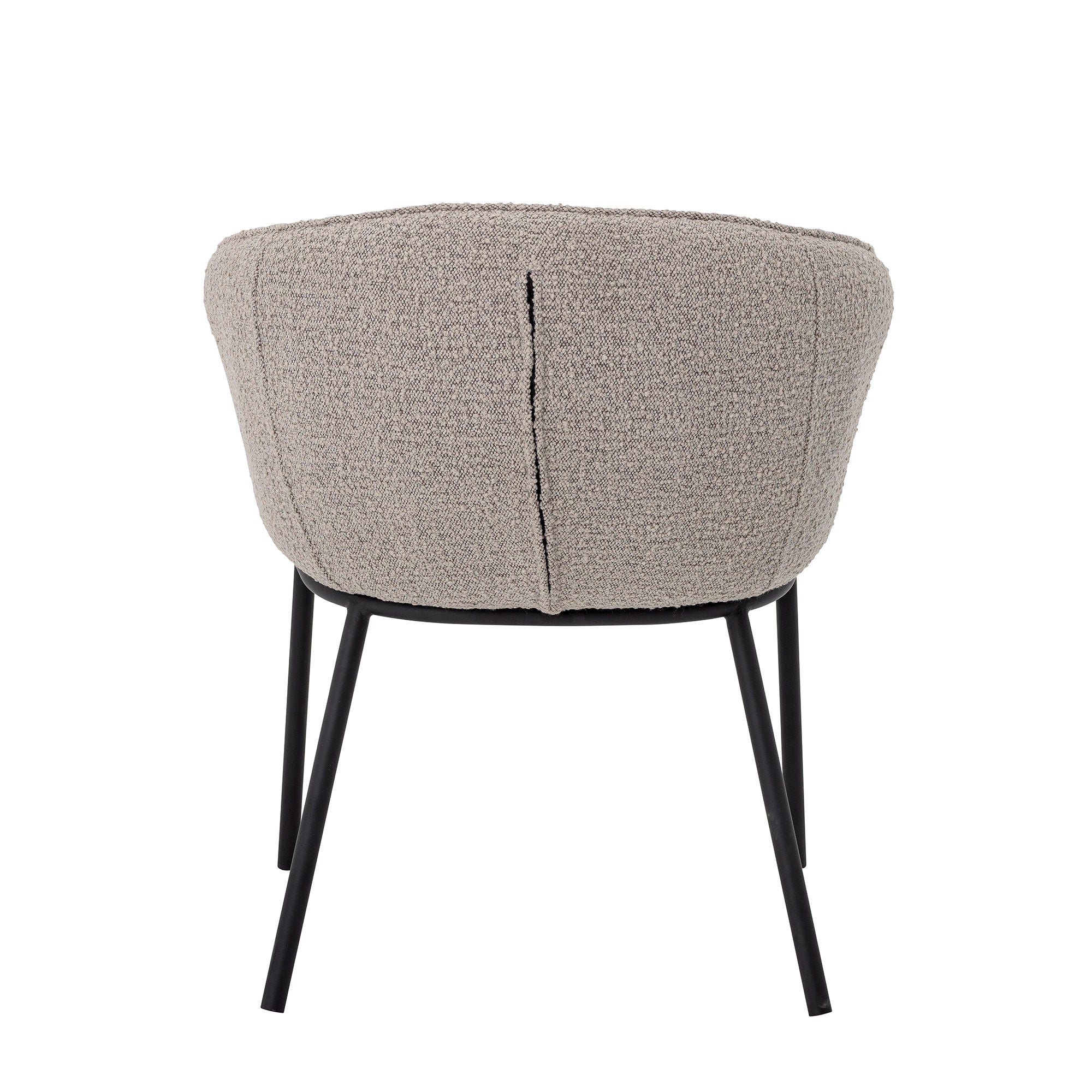 Bloomingville Silla de comedor Cortone, Gris, Poliéster