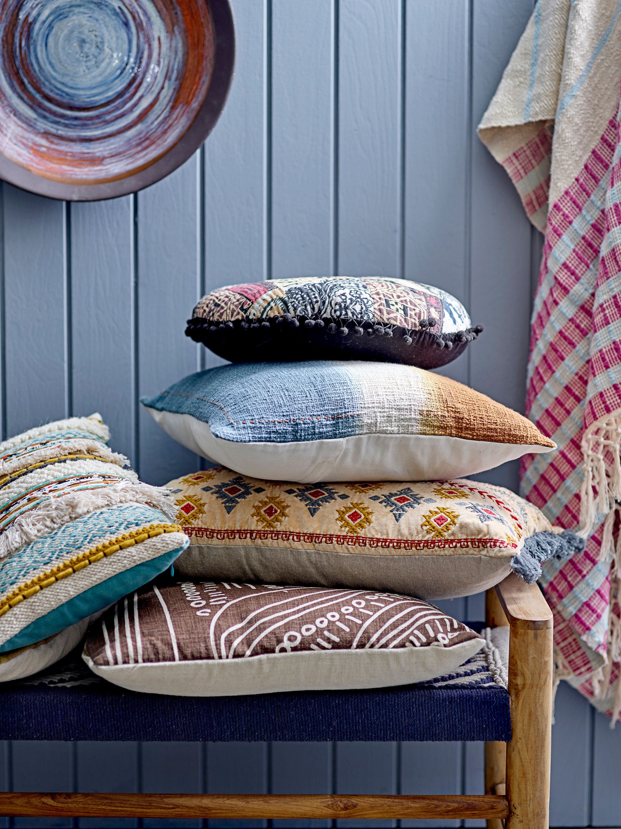 Creative Collection Coussin Felice, Marron, Coton