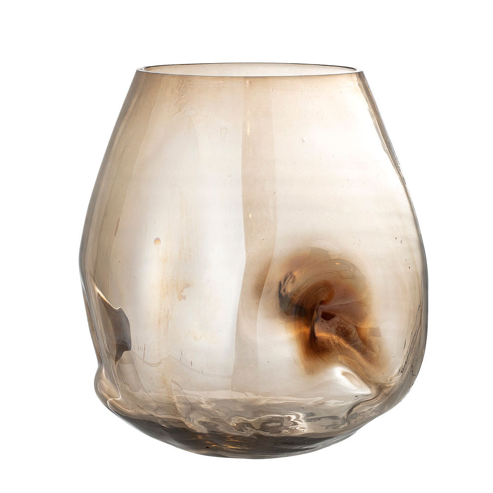 Bloomingville Ifza Vaas, Bruin, Glas