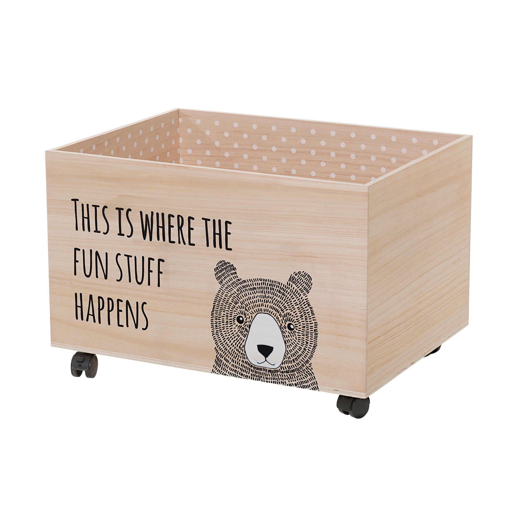Blooming ville MINI Kesa Aufbewahrung sbox mit Rädern, Natur, Paulo wnia