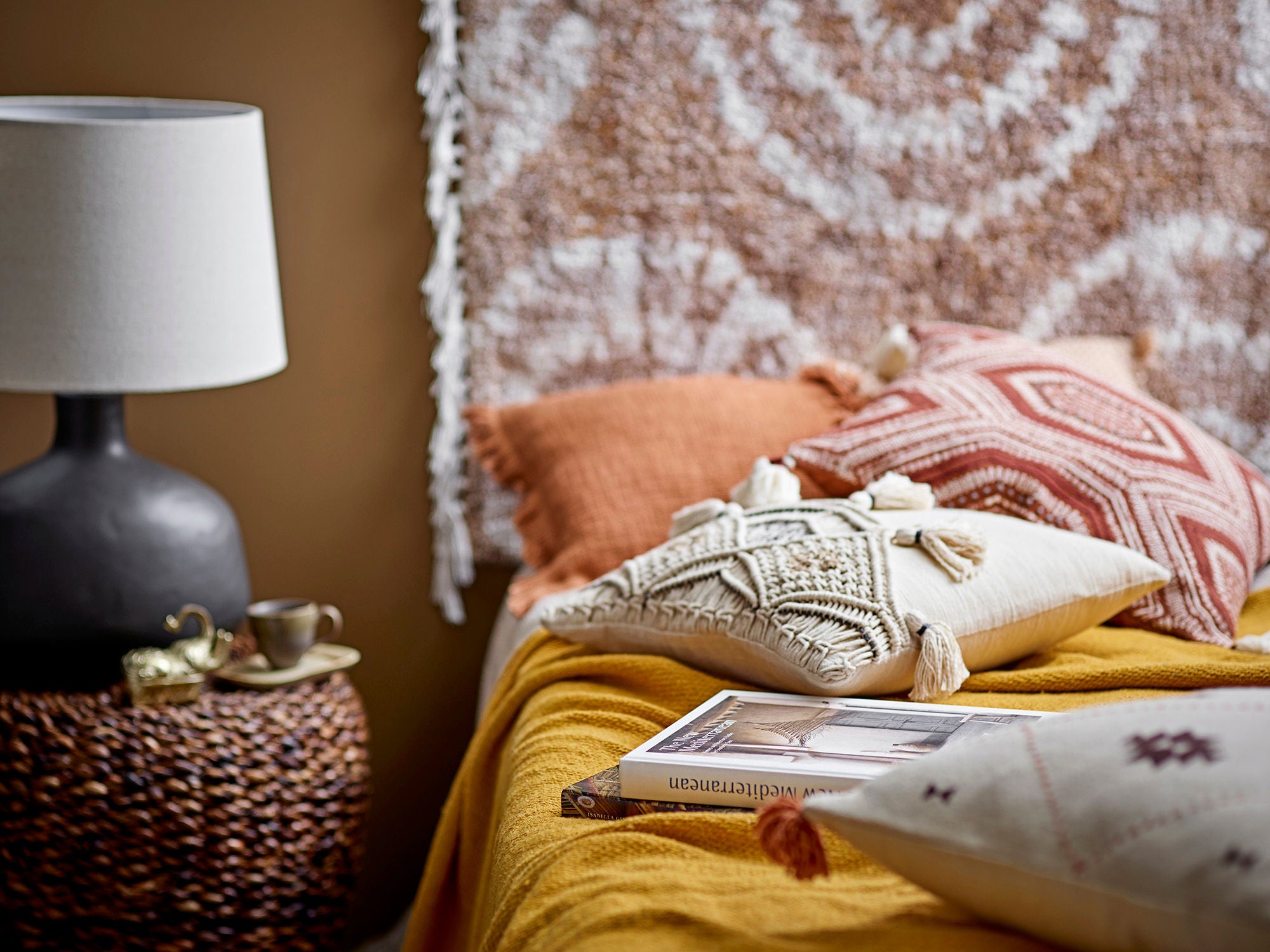 Creative Collection Hanni Kussen, Bruin, Katoen