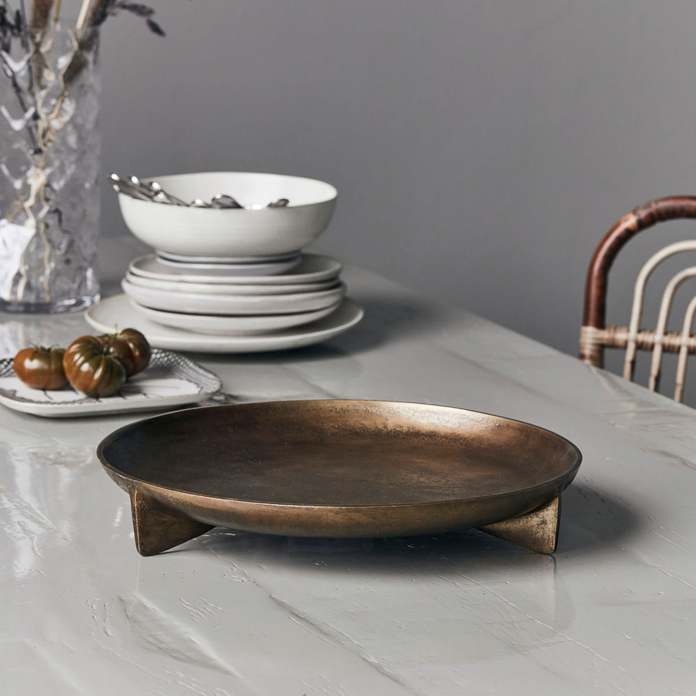 House Doctor Feuille, Fonte, Bronze Antique