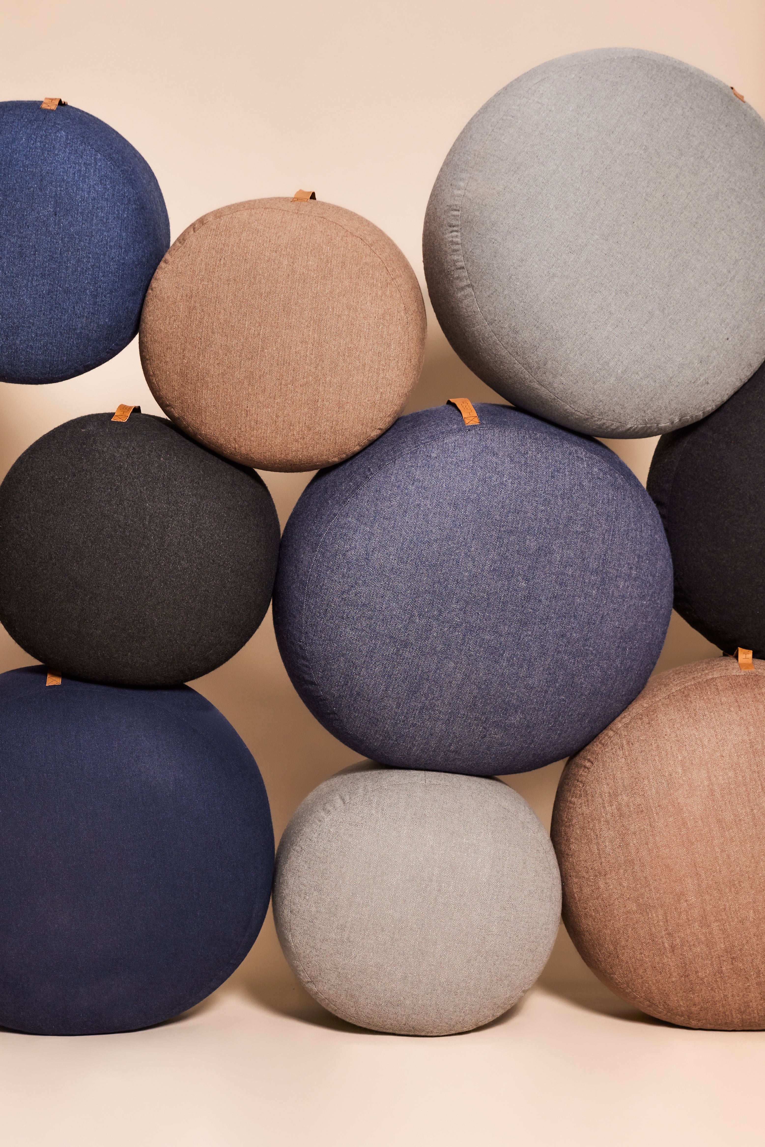 Hübsch Mochi Poef Ø70 Gris