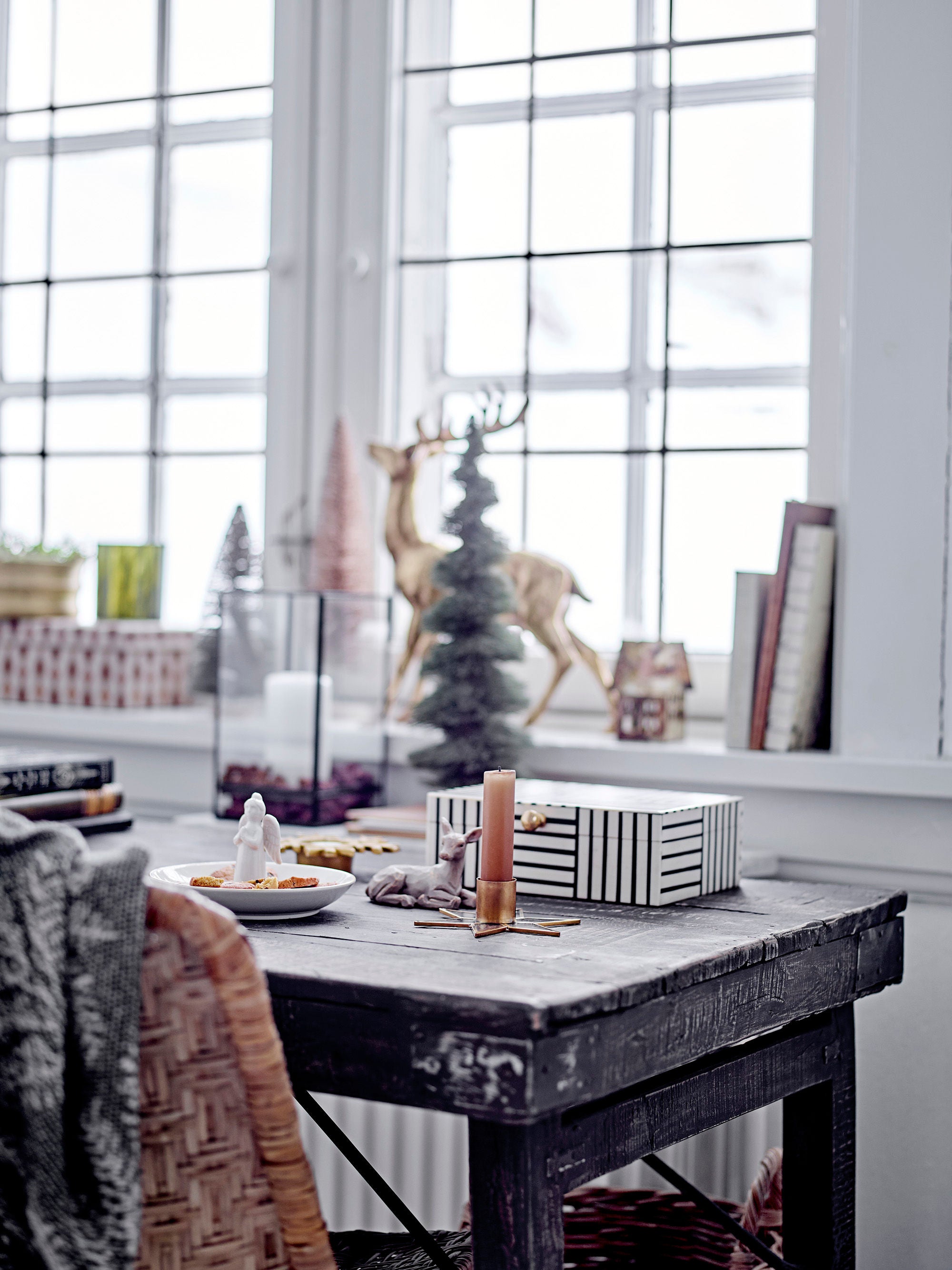 Creative Collection Cali Konsolen tisch, schwarz, wieder gewonnenes Holz