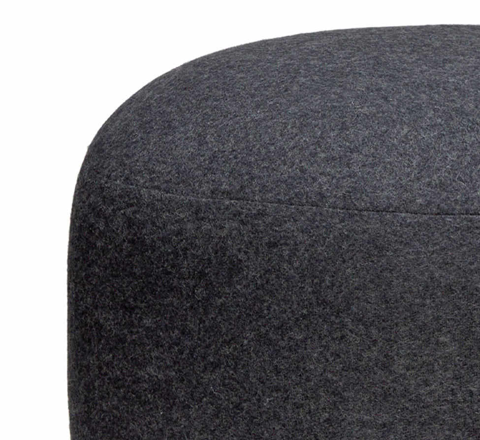 Hübsch Mochi Poef Ø70 Gris Foncé