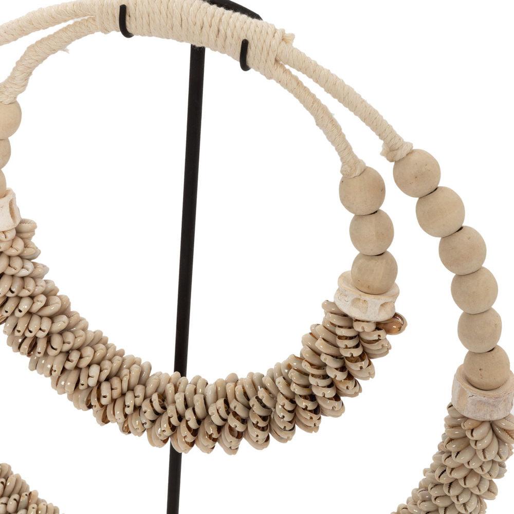 Bazar Bizar De Dubbele Schelp Ketting Op Voet - Natuurlijk