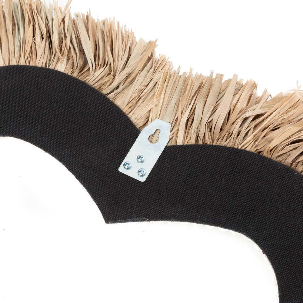 Bazar Bizar De Raffia Schelp Hart - Natuurlijk Wit - L