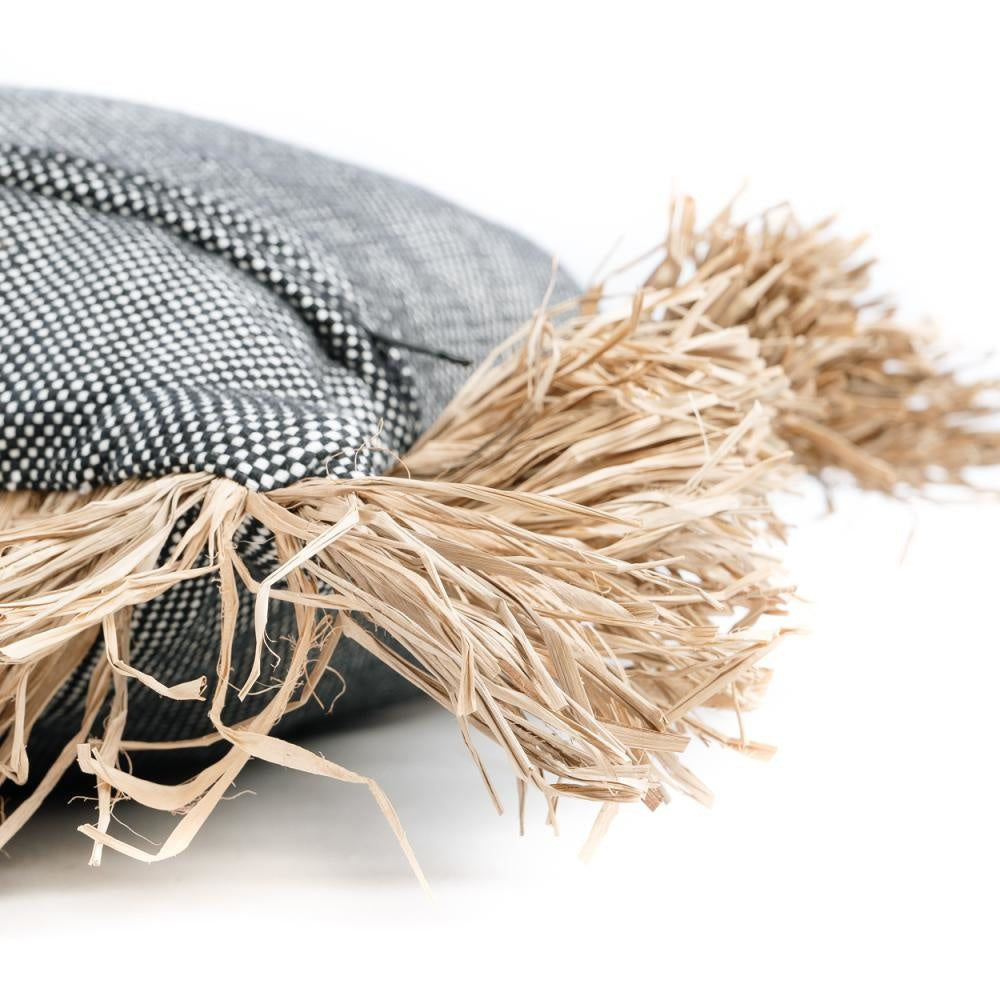 Bazar Bizar De Bonita Kissen bezug aus Baumwolle-Natur Black-40x40