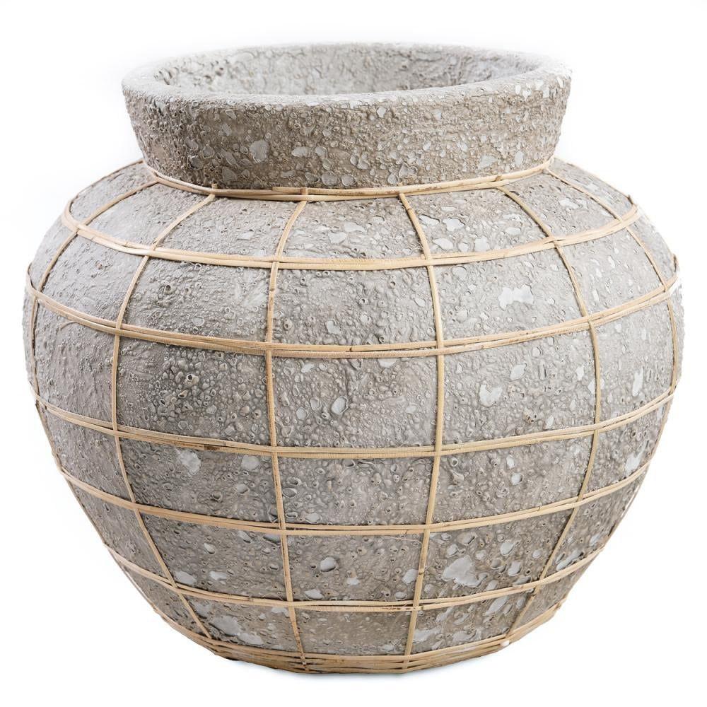 Bazar Bizarre The Belly Vase-Hormigón Natural-L