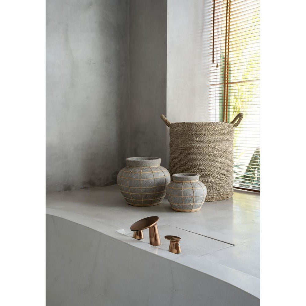 Bazar Bizarre The Belly Vase-Hormigón Natural-L