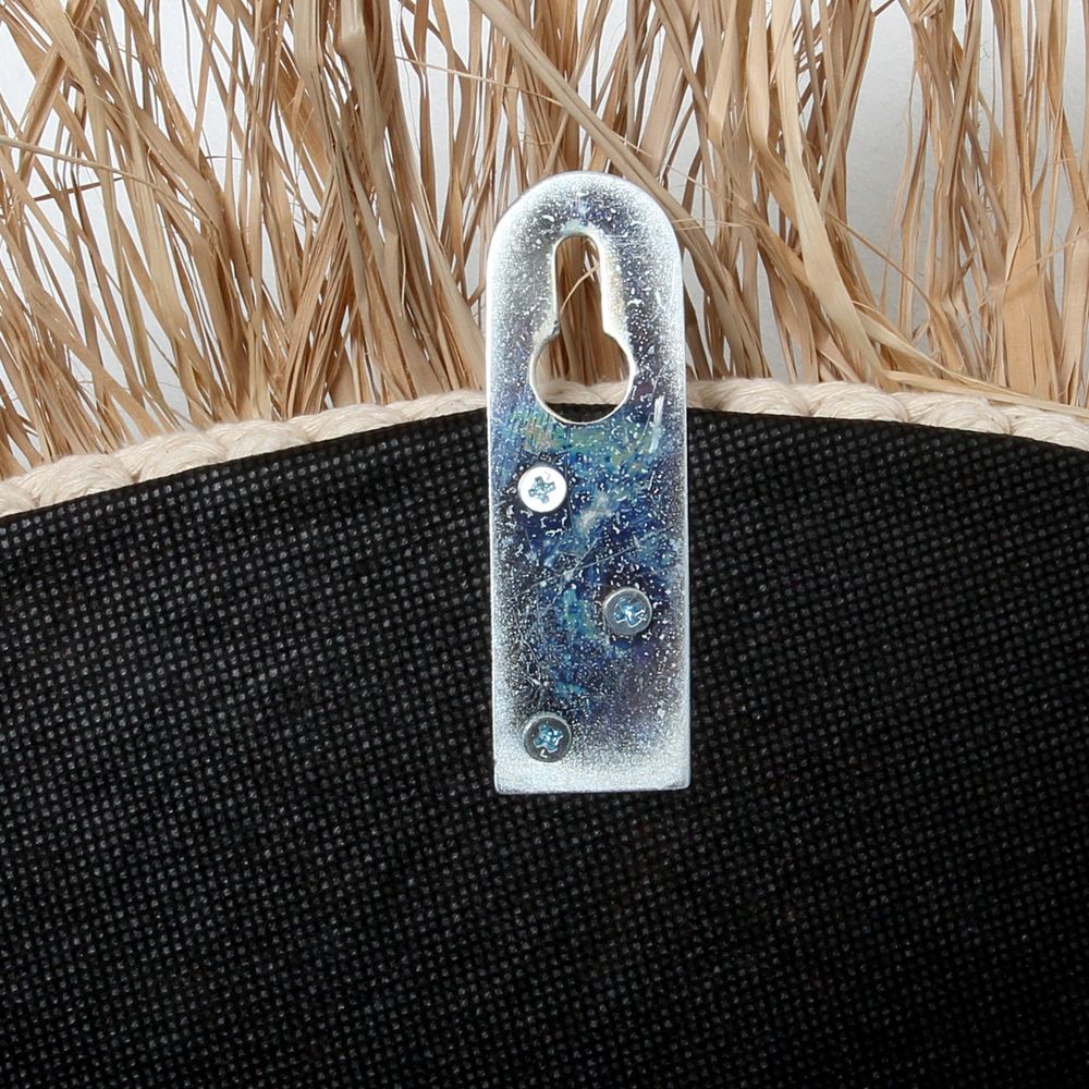Bazar Bizar Le Miroir Raffia Cauris-Blanc Naturel