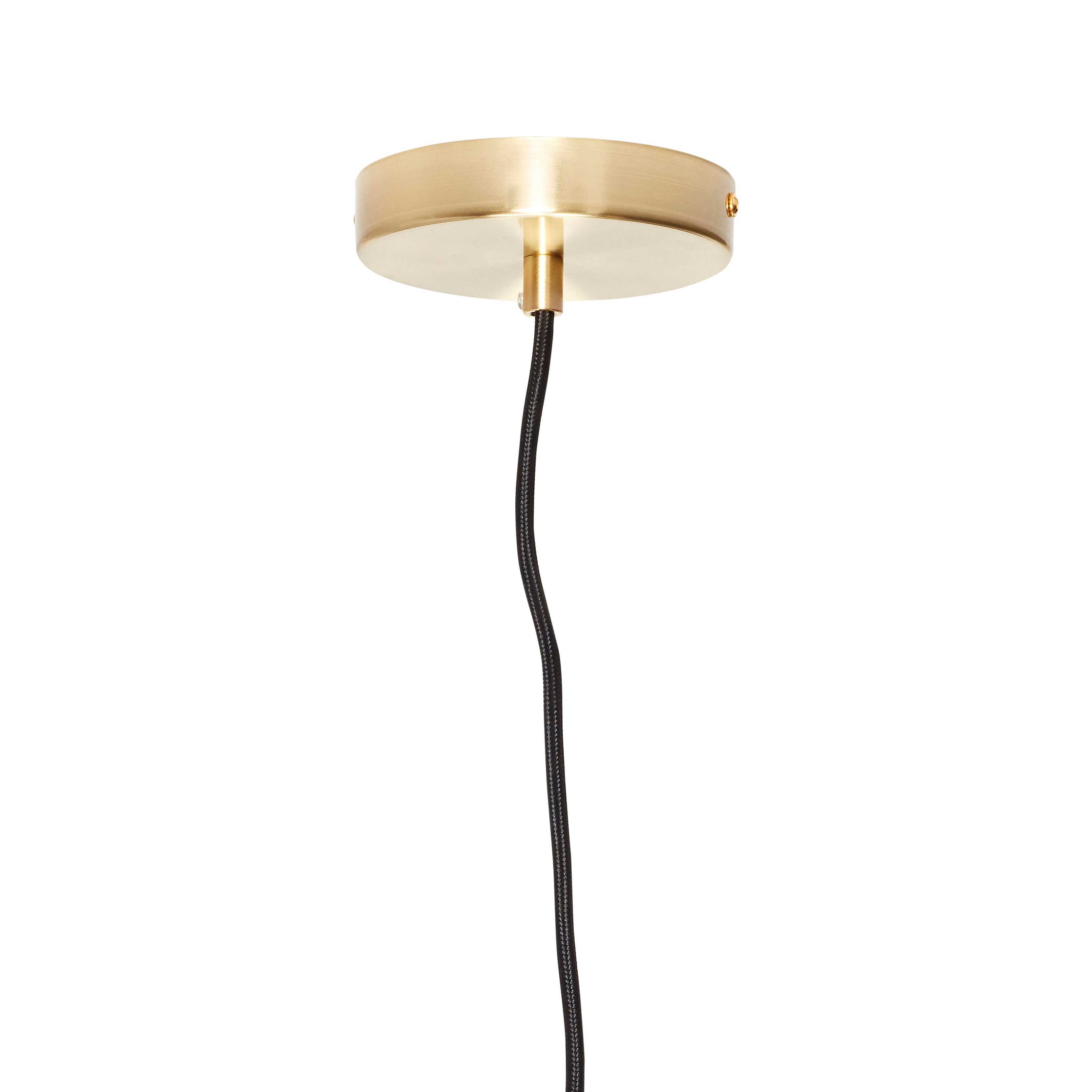 Hübsch Reflect Pendentif Ø40 Gris/Laiton