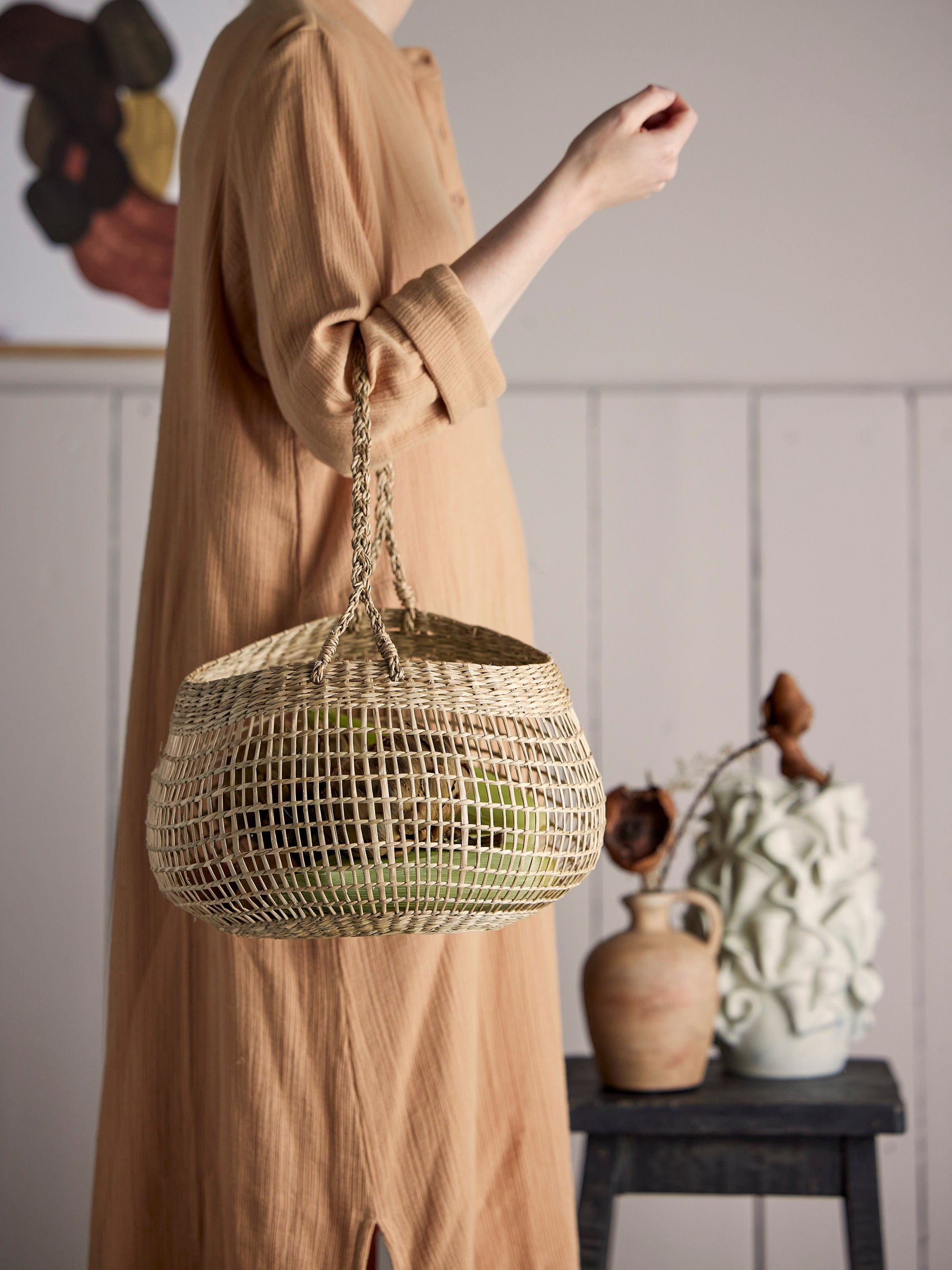 Bloomingville Gianni Korb, Natur, Seegras