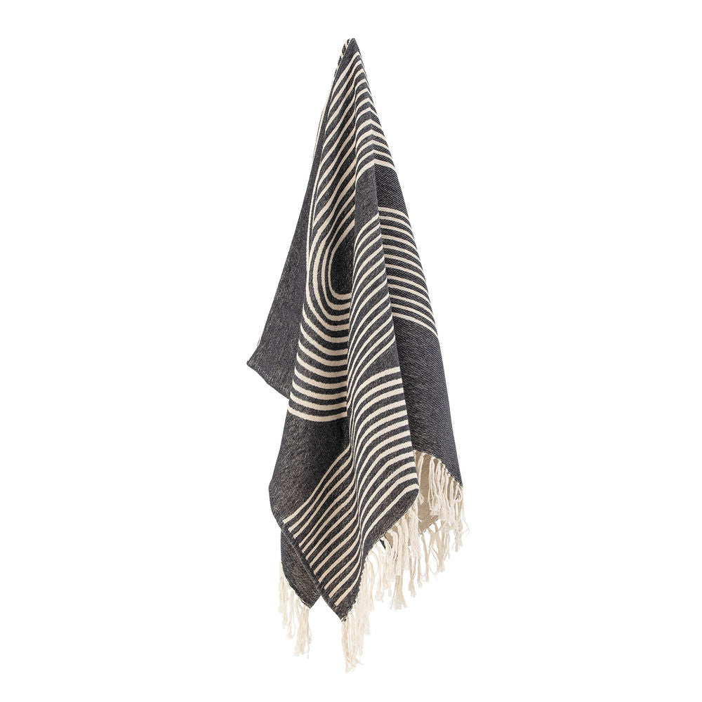Bloomingville Anek Plaid, Noir, Coton