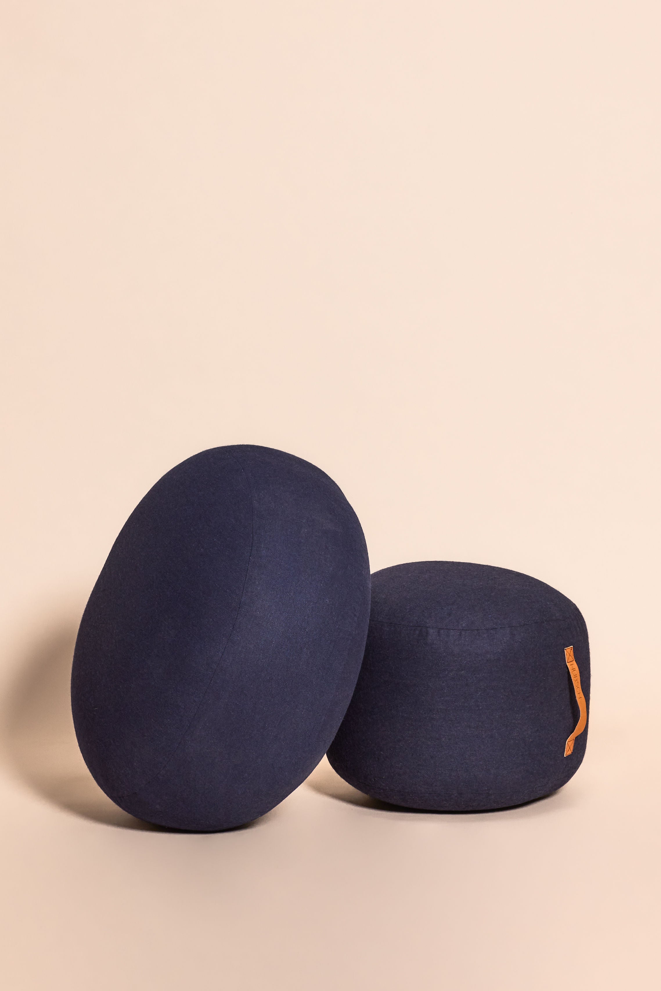 Hübsch Mochi Poef Ø70 Blau
