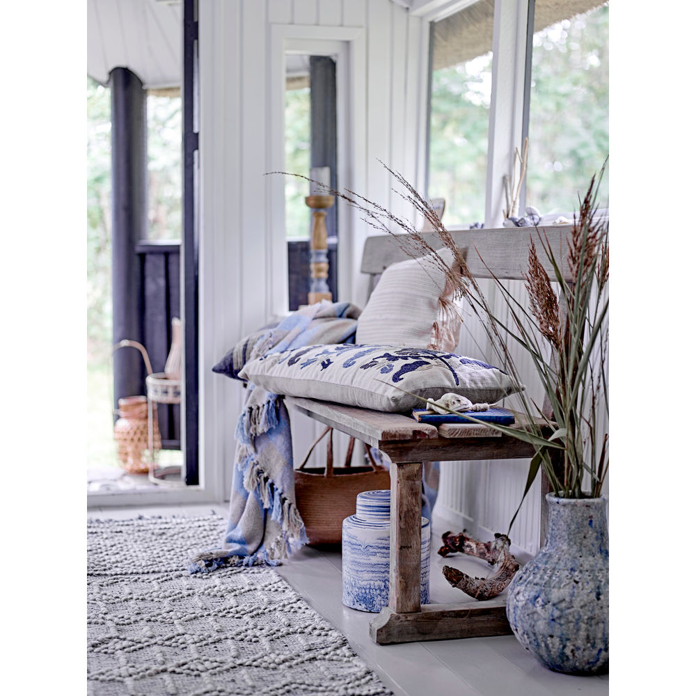 Creative Collection Niin Deco Vaas, Blauw, Terracotta