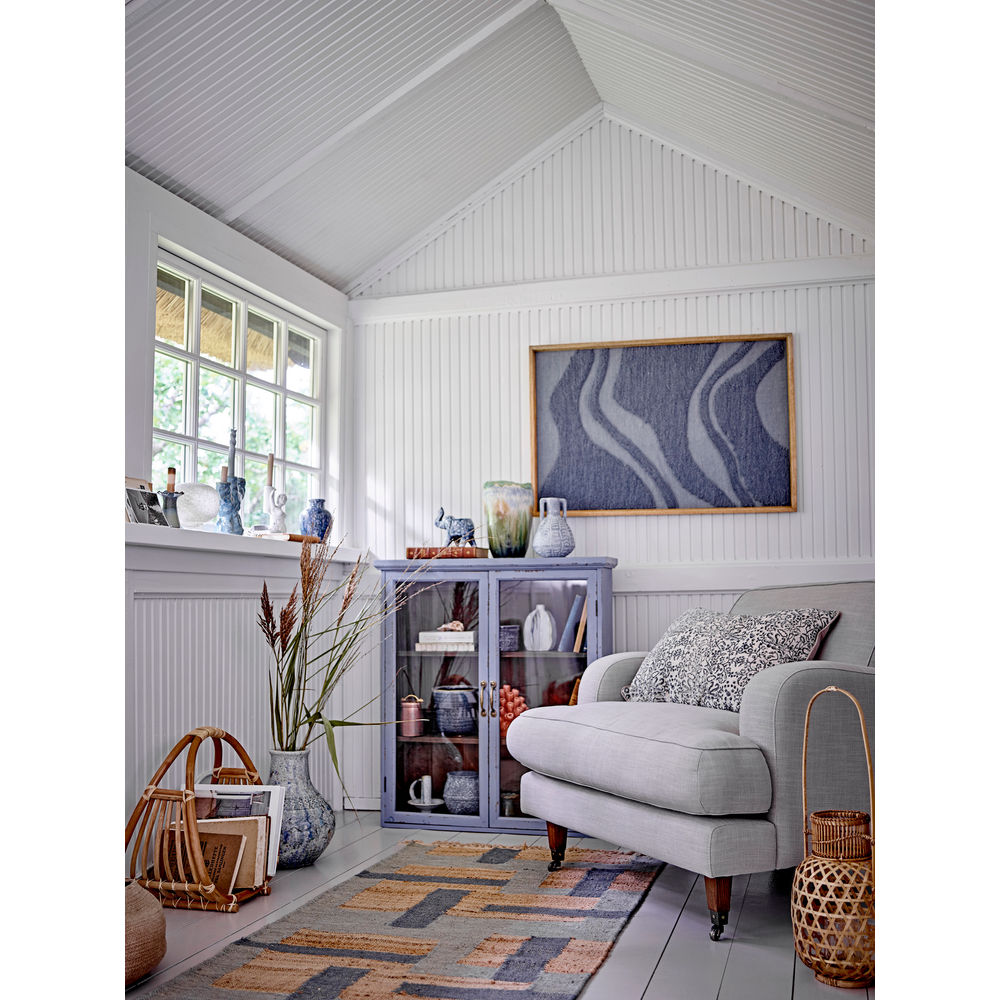 Creative Collection Niin Deco Vaas, Blauw, Terracotta