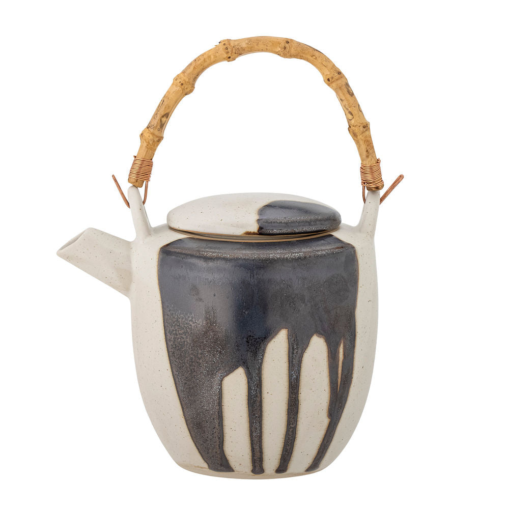 Bloomingville Okayama Theepot, Blauw, Steengoed