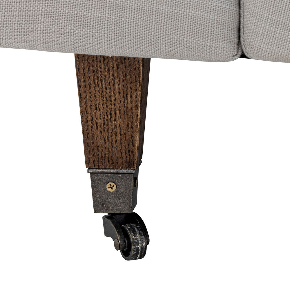 Kreative Sammlung Augusta Sofa, Natur, Polyester