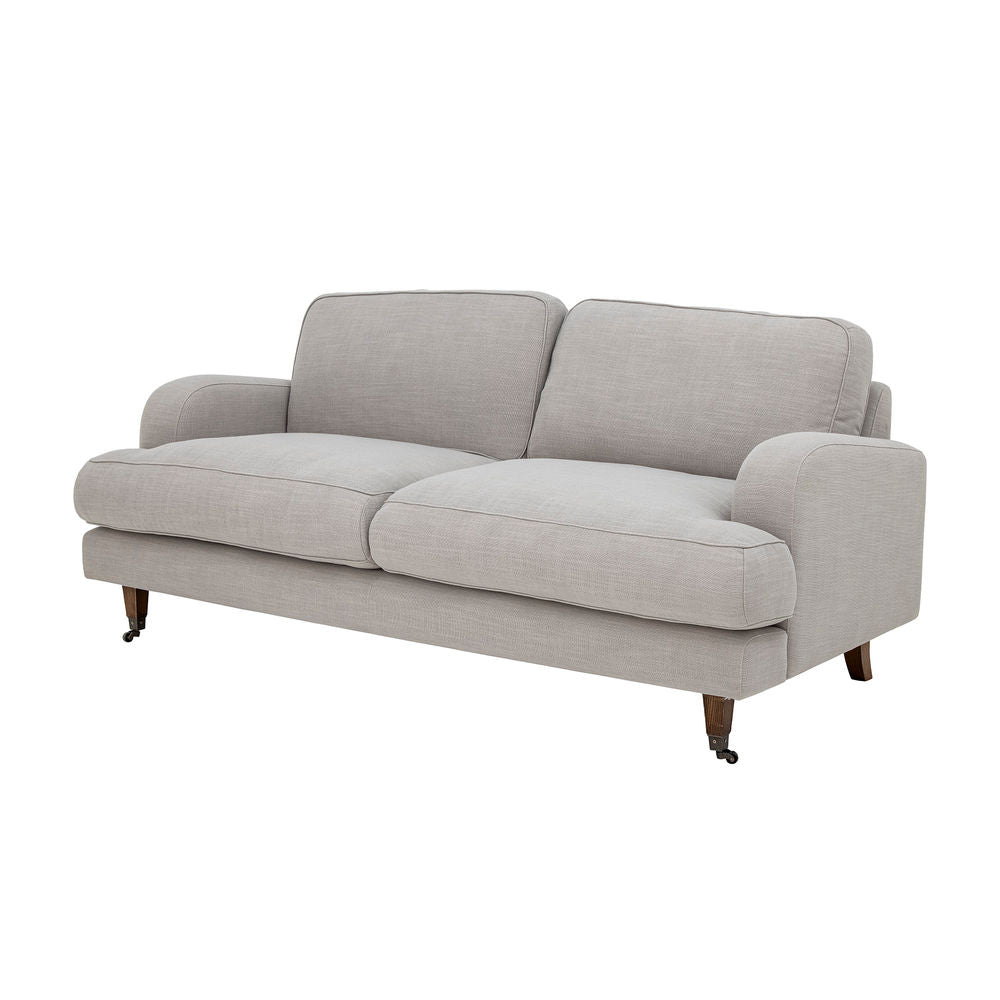 Kreative Sammlung Augusta Sofa, Natur, Polyester