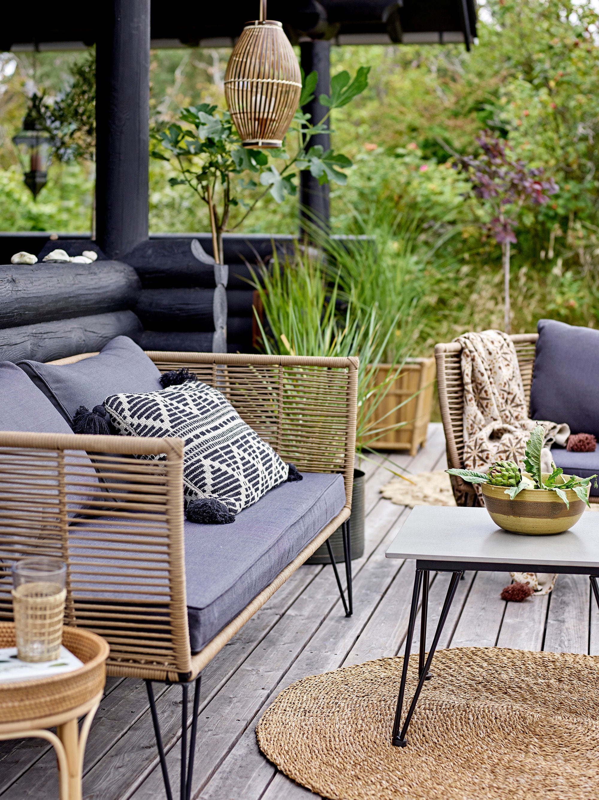 Bloomingville Mundo Salontafel, Grijs, Vezelcement