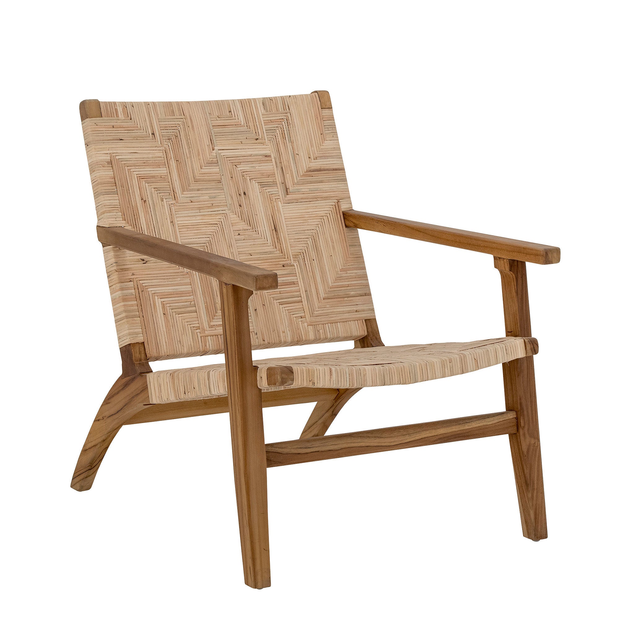 Silla lounge Mills de Creative Collection, marrón, ratán