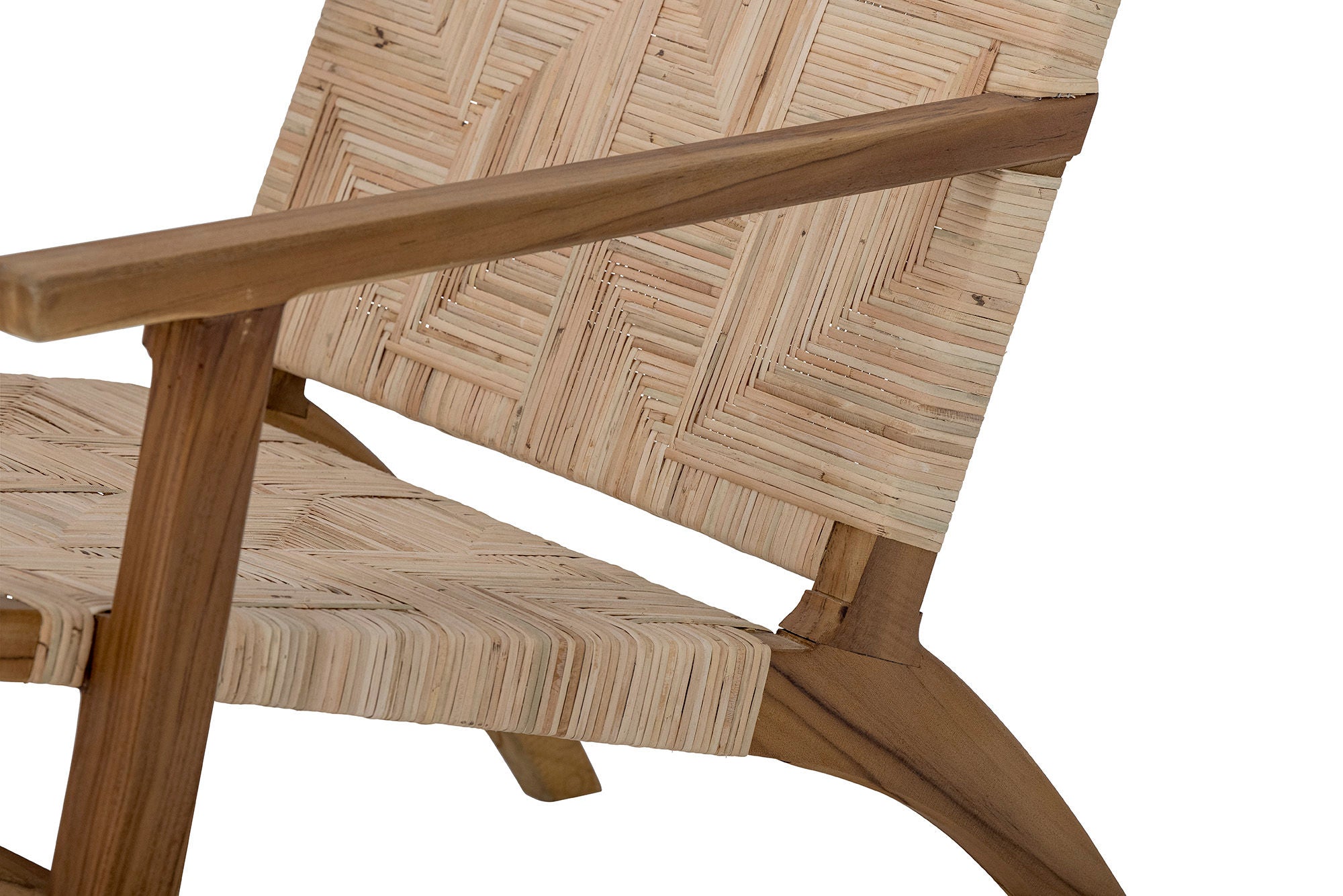 Silla lounge Mills de Creative Collection, marrón, ratán