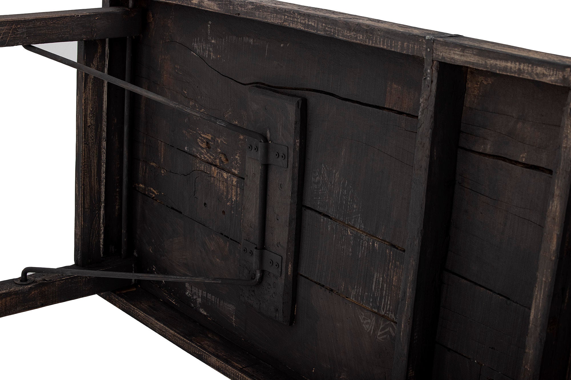 Creative Collection Cali Konsolen tisch, schwarz, wieder gewonnenes Holz