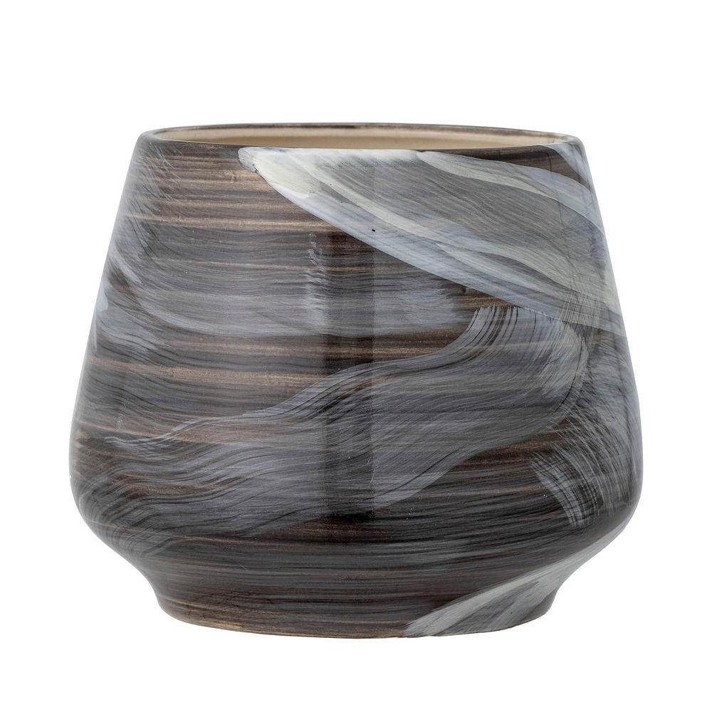 Blooming ville Skjalm Blumentopf, Braun, Steinzeug