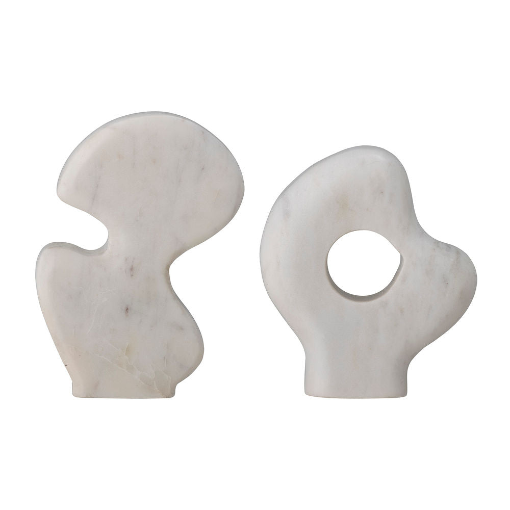 Bloomingville Laki Deco, Blanc, Marbre