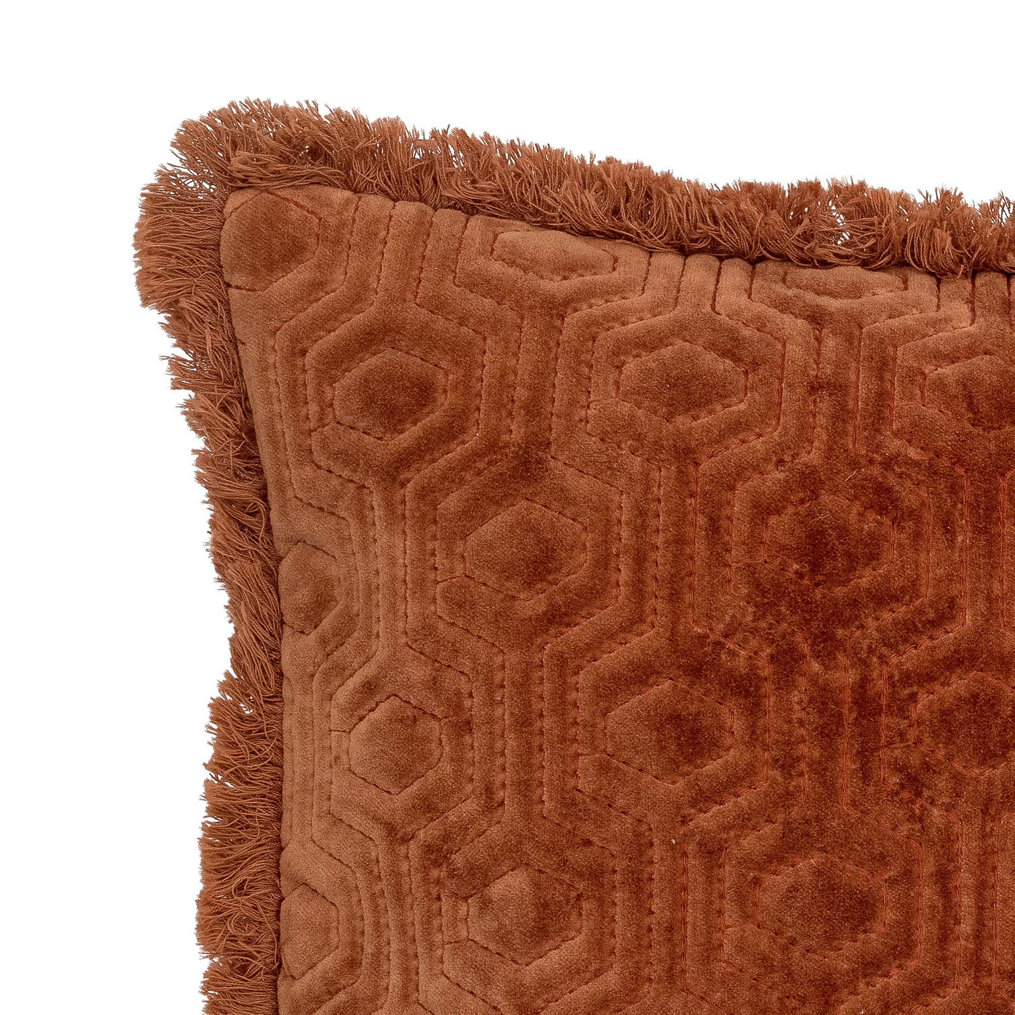 Bloomingville Coussin Mahado, Orange, Coton
