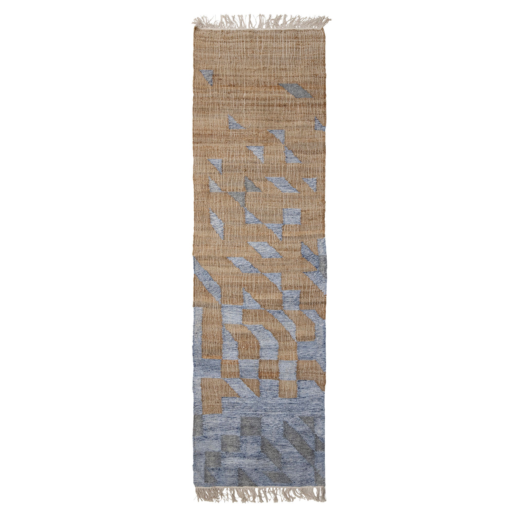 Bloomingville Tapis Vikka, Bleu, Jute