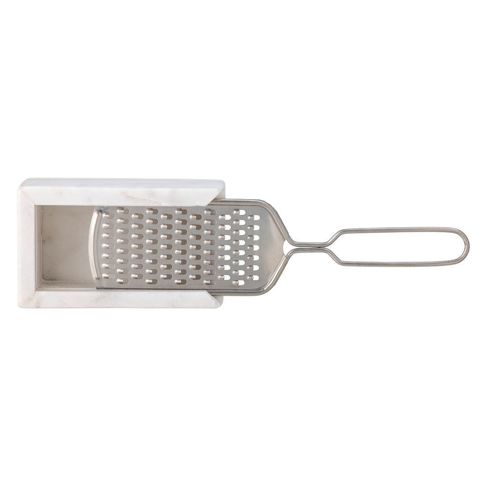 Bloomingville Fiori rasp, wit, marmer