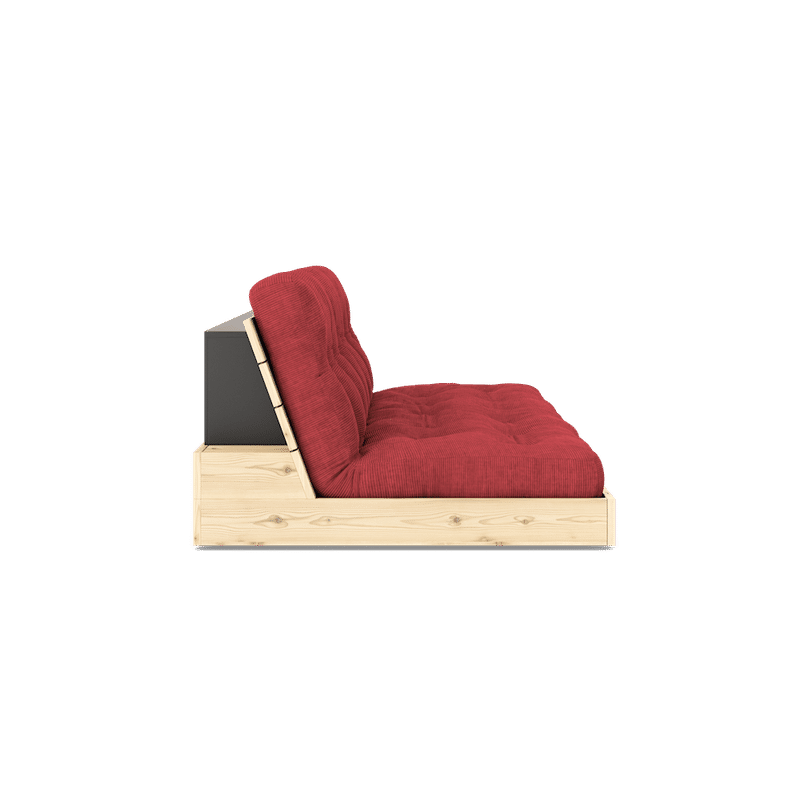 Karup Design BASE CLAIR LAQUE W. MATELAS MIXTE 5 COUCHES RUBY REDD