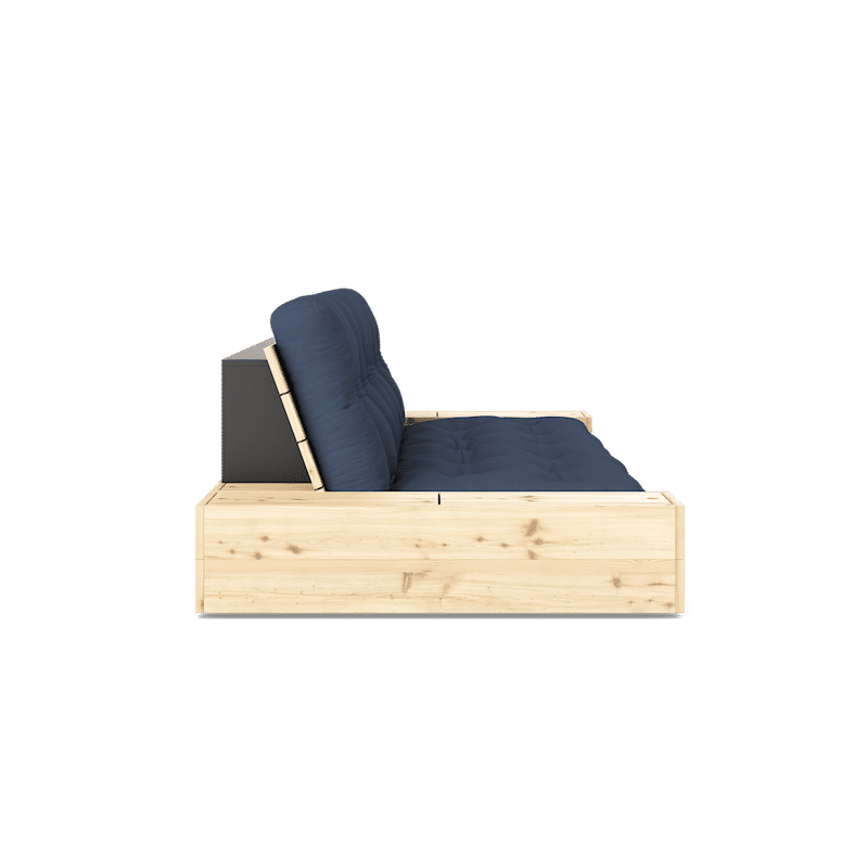 Karup Design BASE KLARE LACKIERT W. 2 SIDEBOXES KLAREN W. 5-Schicht GEMISCHTE MATRATZE NAVY