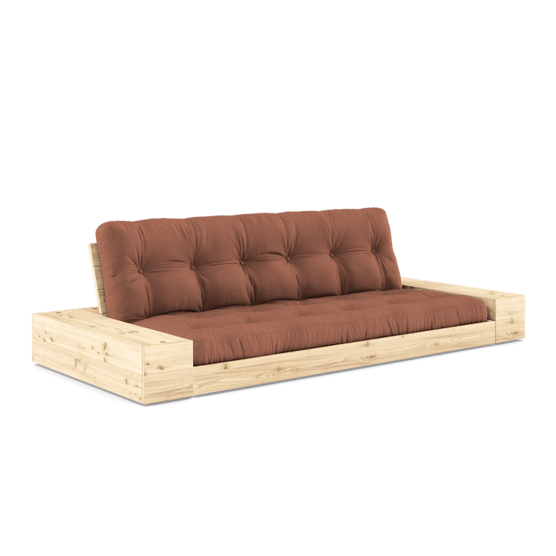 Karup Design BASE CLARO LACADO W. 2 LADOS CLARO W. 5-BAJA COLCHÓN MEZCLADO ARCILLA MARRÓN