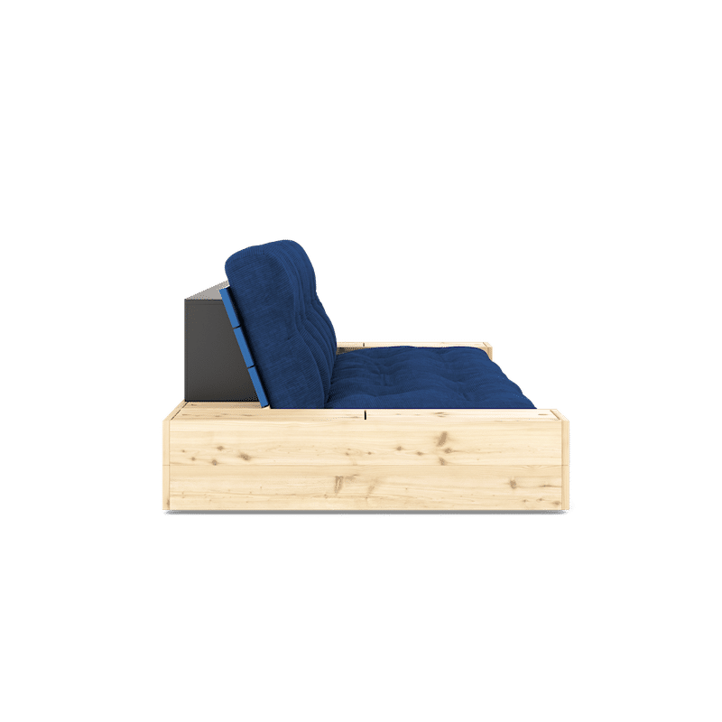 Karup Design BASE LAQUE BLEU COBALT W. 2 CÔTÉS LUMINEUX W. 5-MATELAS INFÉRIEUR MIXTE BLEU ROYAL