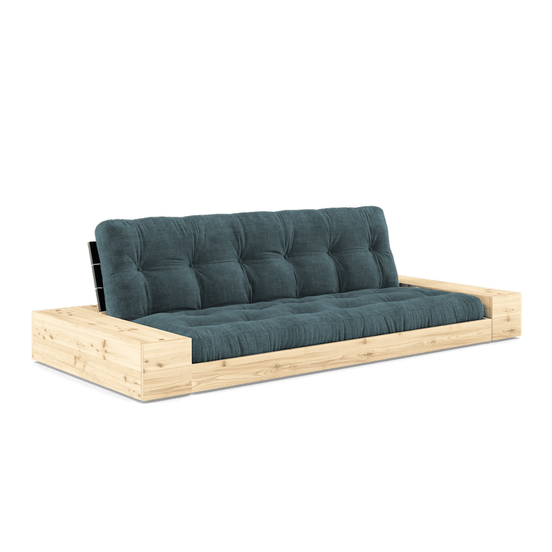 Karup Design BASE NEGRO NOCHE LACADO W. 2 LADOS BRILLANTE W. 5-BAJO COLCHÓN MIXTO AZUL PÁLIDO