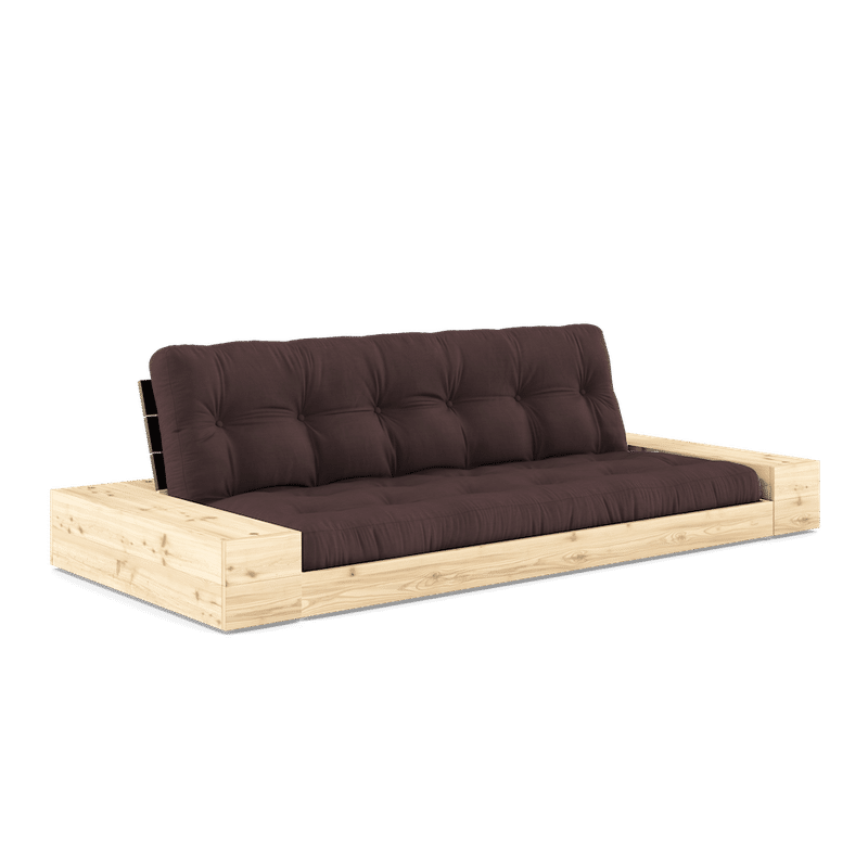 Karup Design BASE NEGRO NOCHE LACADO W. 2 LADOS BRILLANTE W. 5-BAJA COLCHÓN MEZCLADO MARRÓN