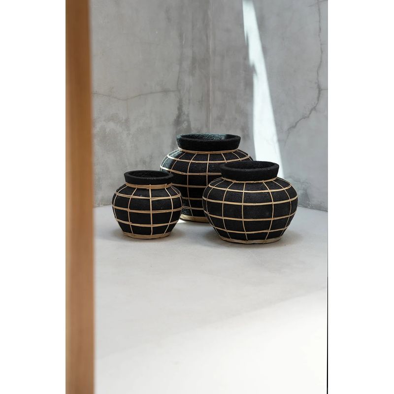 Vase Bazarbizar-b2b Le Ventre-Noir Naturel-L