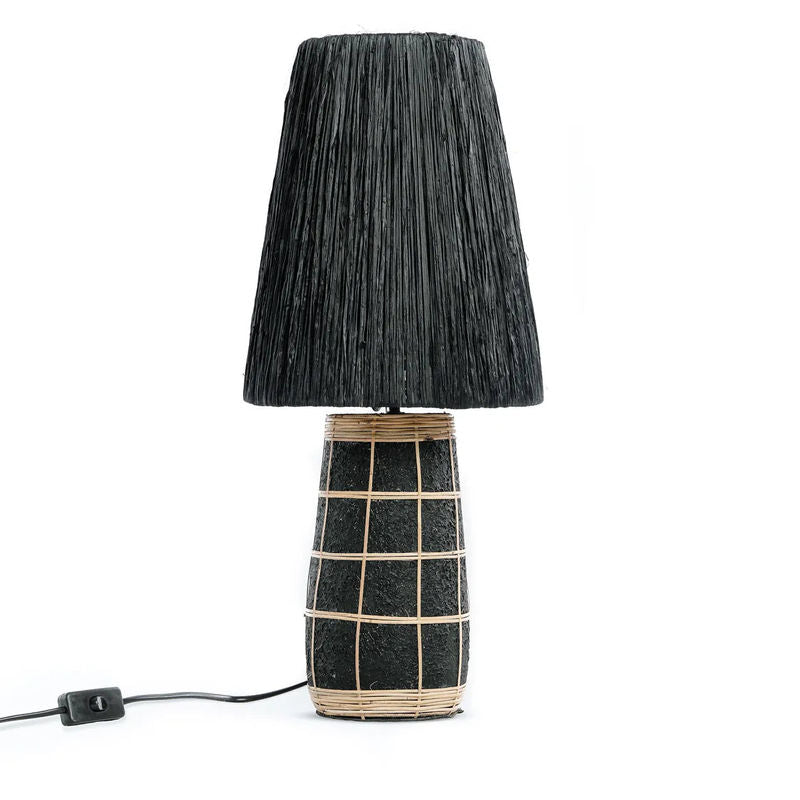 Lampe de Table Bazarbizar-b2b De Naxos-Noir Naturel