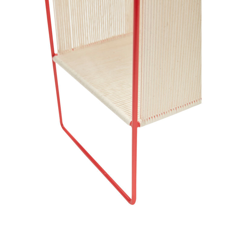 Hübsch Soporte para cargador de cuerda rojo/blanco