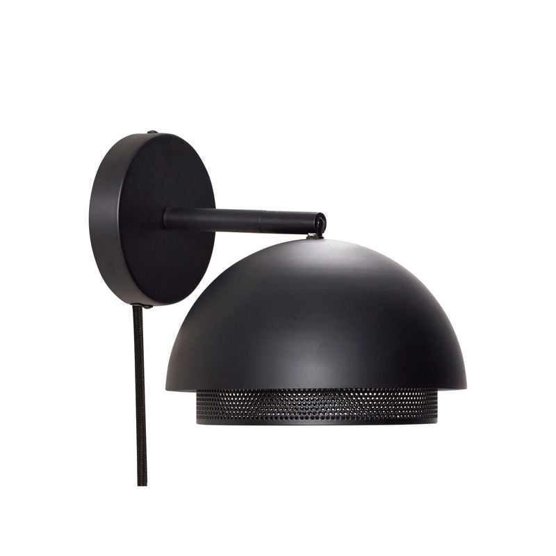 Hübsch Edge Wand lampe Schwarz