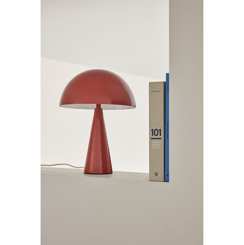 Hübsch Lámpara de Mesa Mushroom Mini Rojo