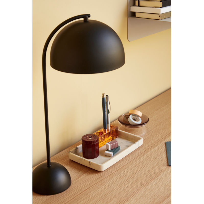 Hübsch Form Tisch lampe Schwarz