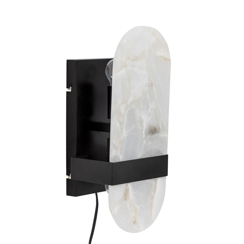 Lampe murale Taco Bloomingville, Naturel, Aspect marbre