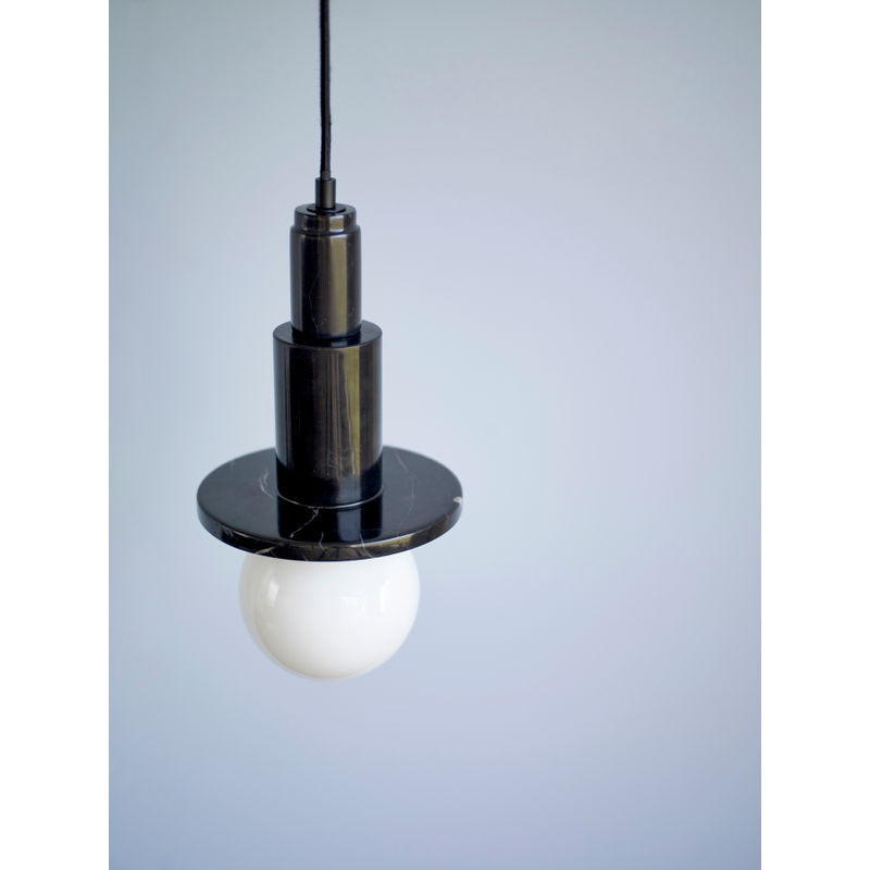 Hübsch Skulptur Decken lampe Schwarz