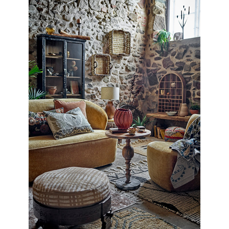 Creative Collection Almonde Loungestoel, Bruin, Polyester