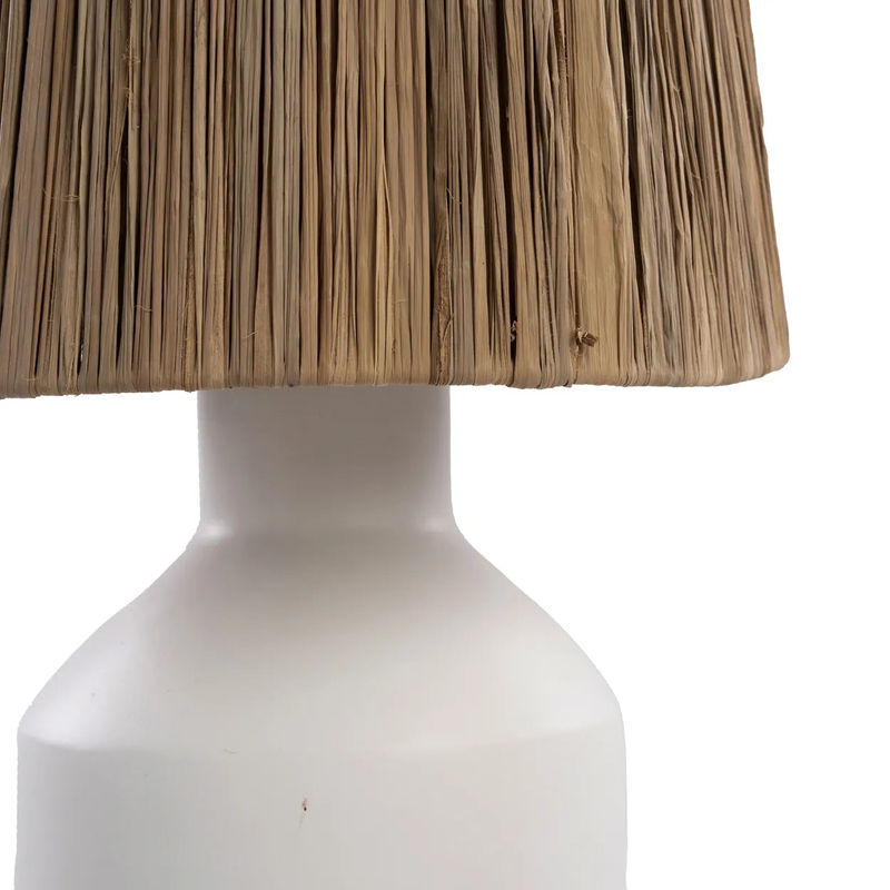 Bazarbizar-b2b Lampe de table Bédouin-Blanc Naturel